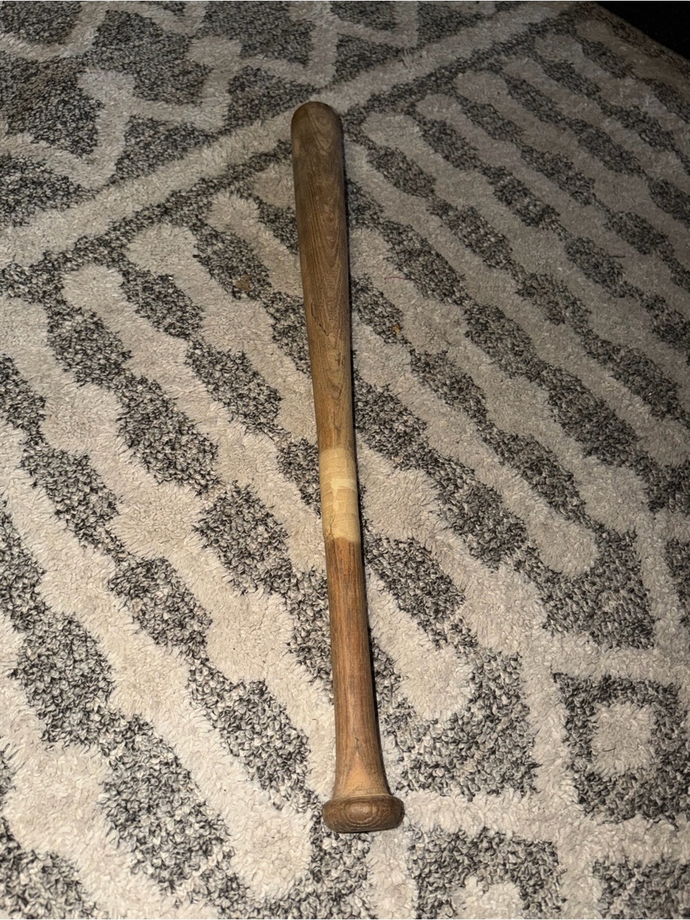 Adirondack Vintage Baseball Bat Unknown As Is Taped Small Crack In Middle Old VT